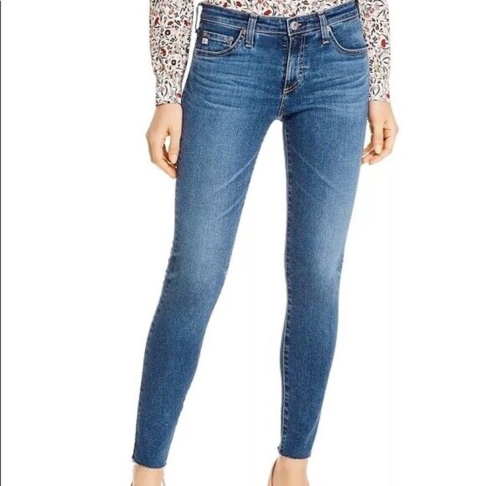 AG Jeans The Legging Raw Hem Ankle Skinny 28R Stretch